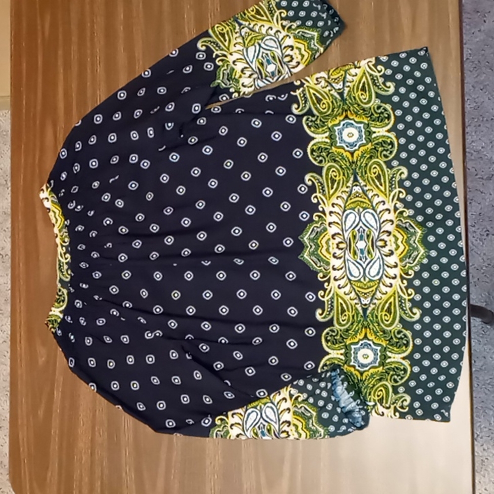 Cato XS 3/4 Sleeve Pattern Shirt - Picture 2 of 3